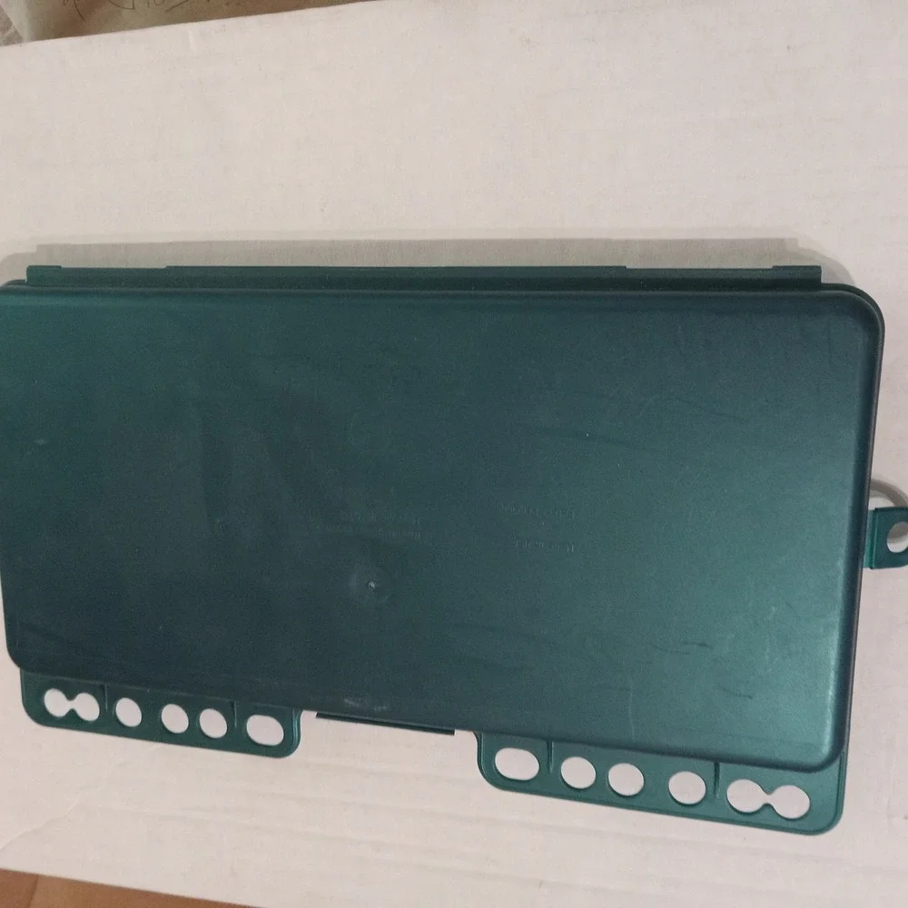 Vintage SpaceMaker Pencil Box Plastic School Case Made in USA Multiple Hole Set
